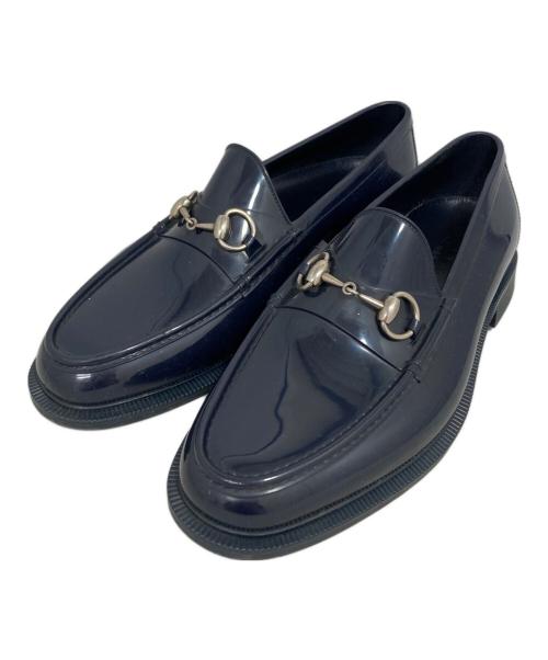 GUCCI（グッチ）GUCCI (グッチ) レインシューズ ネイビー サイズ:7の古着・服飾アイテム