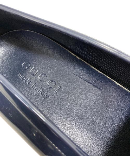GUCCI（グッチ）GUCCI (グッチ) レインシューズ ネイビー サイズ:7の古着・服飾アイテム