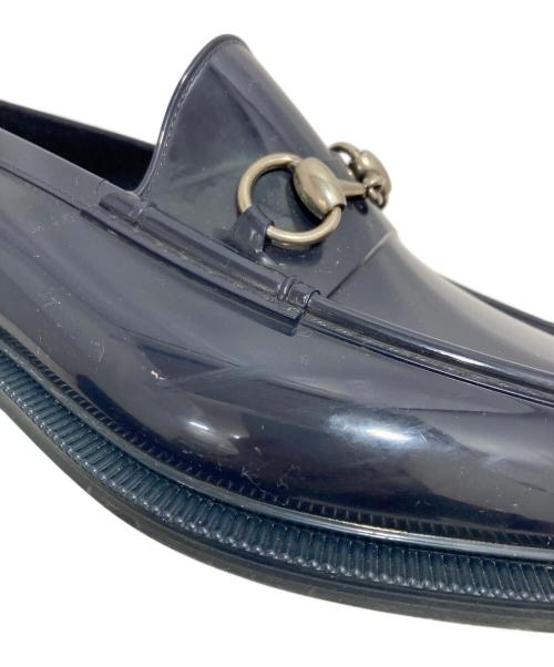 GUCCI（グッチ）GUCCI (グッチ) レインシューズ ネイビー サイズ:7の古着・服飾アイテム