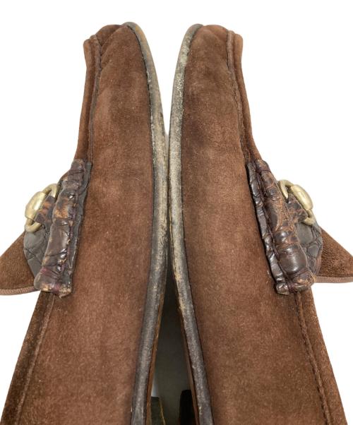 GUCCI（グッチ）GUCCI (グッチ) ビットローファー ブラウン サイズ:40 1/2Eの古着・服飾アイテム