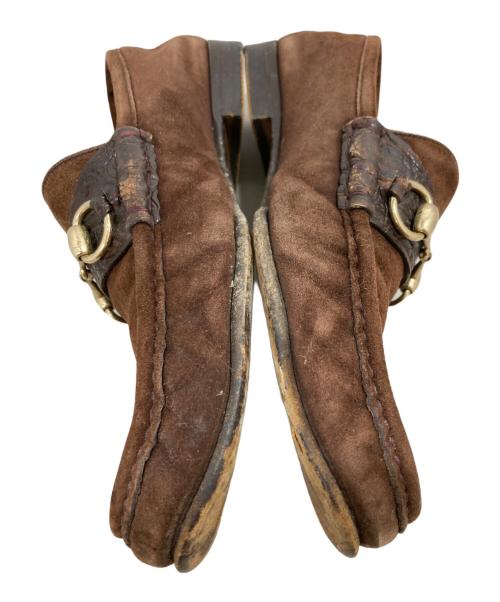 GUCCI（グッチ）GUCCI (グッチ) ビットローファー ブラウン サイズ:40 1/2Eの古着・服飾アイテム