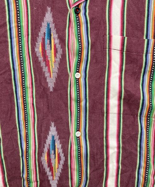 KARDO（カルド）kardo (カルド) RONEN 半袖オープンカラーシャツ MEN パープル サイズ:Lの古着・服飾アイテム