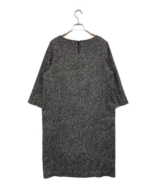 自由区（ジユウク）自由区 (ジユウク) ツイードワンピース グレー サイズ:48 未使用品の古着・服飾アイテム