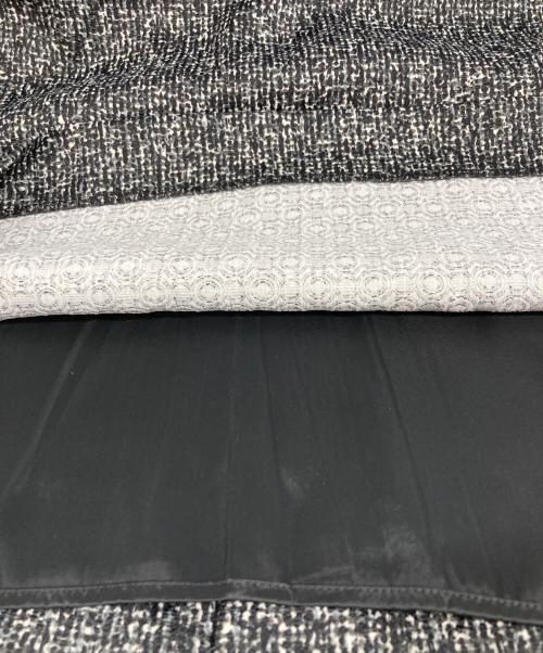 自由区（ジユウク）自由区 (ジユウク) ツイードワンピース グレー サイズ:48 未使用品の古着・服飾アイテム