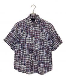 stussy（ステューシー）の古着「パッチワークシャツ」｜レッド