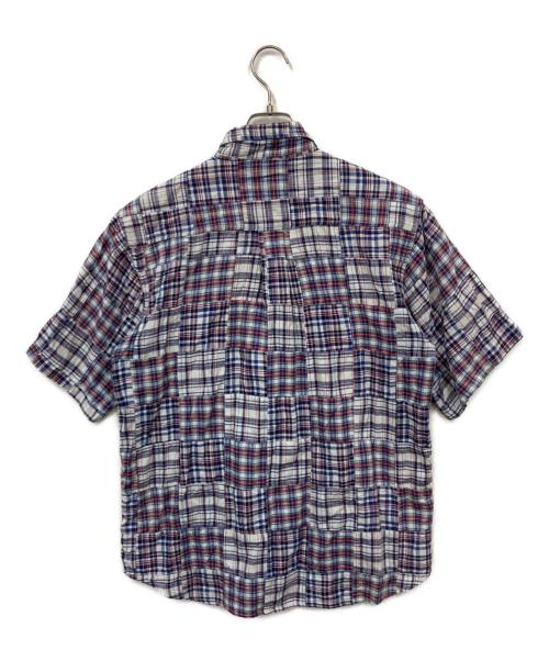 stussy（ステューシー）stussy (ステューシー) パッチワークシャツ レッド サイズ:Sの古着・服飾アイテム