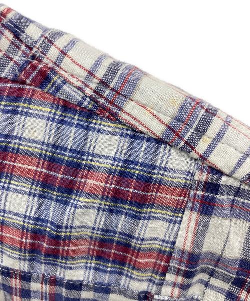 stussy（ステューシー）stussy (ステューシー) パッチワークシャツ レッド サイズ:Sの古着・服飾アイテム