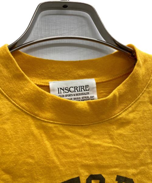 INSCRIRE（アンスクリア）INSCRIRE (アンスクリア) バックサークルTシャツ イエロー サイズ:SMALLの古着・服飾アイテム