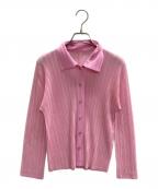 PLEATS PLEASEプリーツプリーズ）の古着「プリーツシャツ」｜ピンク