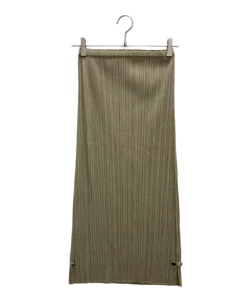PLEATS PLEASE（プリーツプリーズ）PLEATS PLEASE (プリーツプリーズ) プリーツスカート オリーブ サイズ:2の古着・服飾アイテム
