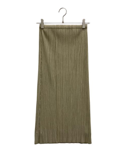 PLEATS PLEASE（プリーツプリーズ）PLEATS PLEASE (プリーツプリーズ) プリーツスカート オリーブ サイズ:2の古着・服飾アイテム