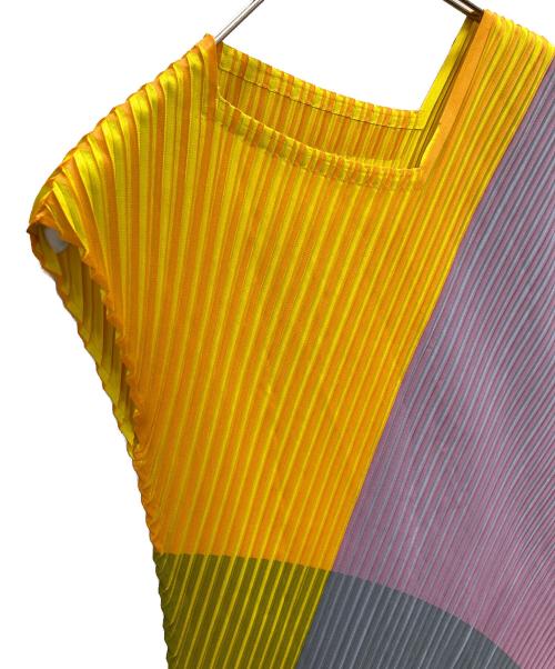 PLEATS PLEASE（プリーツプリーズ）PLEATS PLEASE (プリーツプリーズ) ノースリーブチュニック マルチカラー サイズ:1の古着・服飾アイテム
