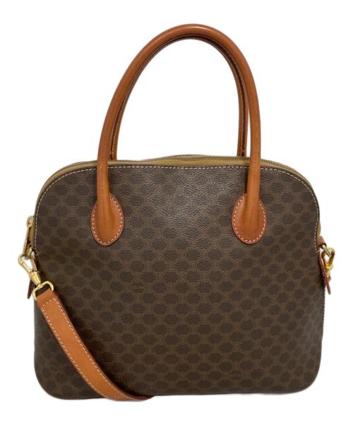 CELINE（セリーヌ）CELINE (セリーヌ) マカダム柄2WAYバッグ ブラウンの古着・服飾アイテム