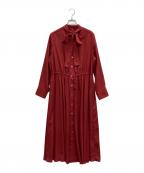 23区ニジュウサンク）の古着「シャツワンピース」｜レッド