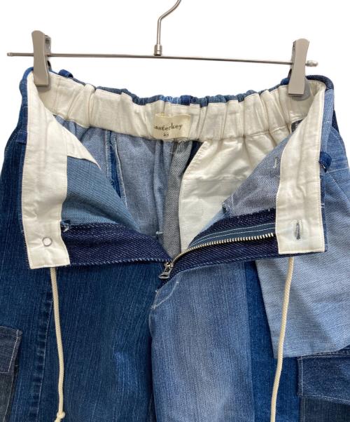 masterkey（マスターキー）masterkey (マスターキー) パッチワークデニムパンツ インディゴ サイズ:Fの古着・服飾アイテム