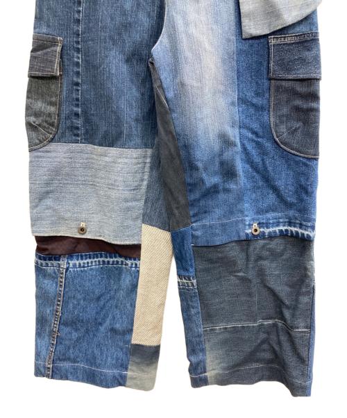 masterkey（マスターキー）masterkey (マスターキー) パッチワークデニムパンツ インディゴ サイズ:Fの古着・服飾アイテム