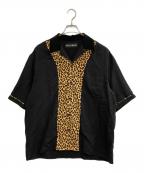 WACKO MARIAワコマリア）の古着「SWITCHING SHIRT S/S」｜ブラック