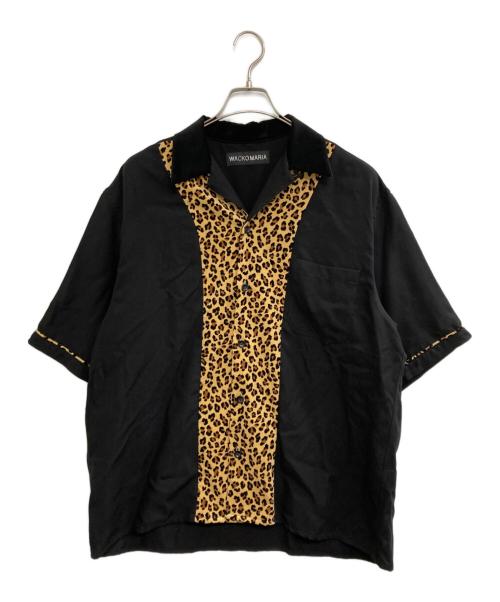 WACKO MARIA（ワコマリア）WACKO MARIA (ワコマリア) SWITCHING SHIRT S/S ブラック サイズ:Lの古着・服飾アイテム
