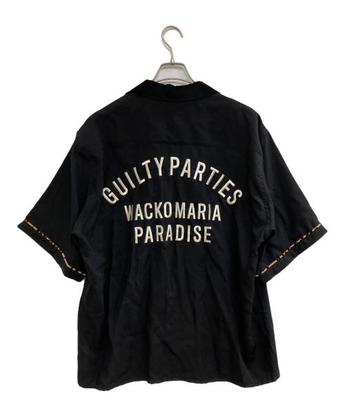 WACKO MARIA（ワコマリア）WACKO MARIA (ワコマリア) SWITCHING SHIRT S/S ブラック サイズ:Lの古着・服飾アイテム