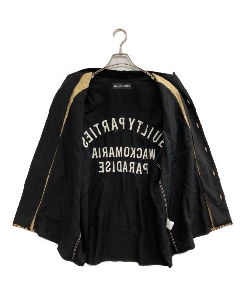 WACKO MARIA（ワコマリア）WACKO MARIA (ワコマリア) SWITCHING SHIRT S/S ブラック サイズ:Lの古着・服飾アイテム