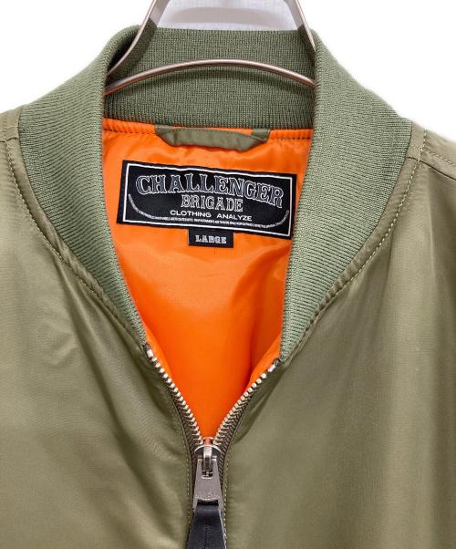 CHALLENGER（チャレンジャー）CHALLENGER (チャレンジャー) REFLETOR MA-1 カーキ サイズ:Lの古着・服飾アイテム