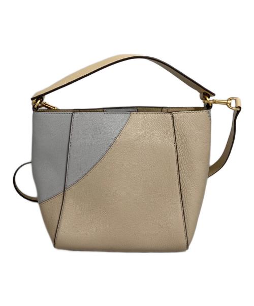 TORY BURCH（トリーバーチ）TORY BURCH (トリーバーチ) マックグロー スモール バケットバッグ ツートン 2way ベージュの古着・服飾アイテム