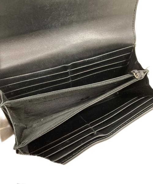 GUCCI（グッチ）GUCCI (グッチ) キャットコンチネンタルウォレット ブラックの古着・服飾アイテム