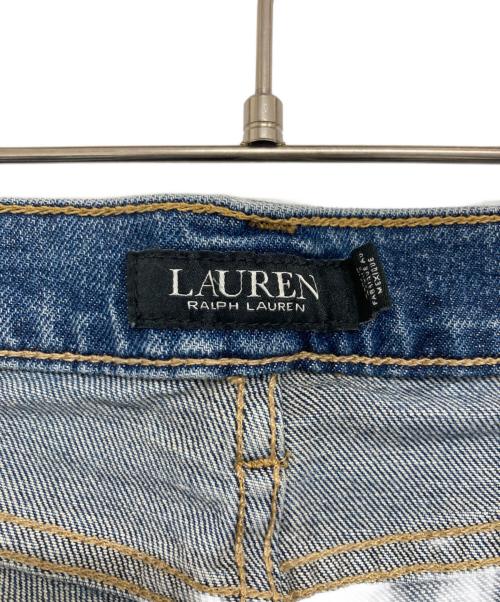 LAUREN RALPH LAUREN（ローレンラルフローレン）LAUREN RALPH LAUREN (ローレンラルフローレン) パッチワークデニムパンツ インディゴ サイズ:2の古着・服飾アイテム