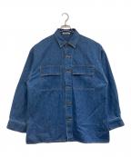 AURALEEオーラリー）の古着「SELVEDGE LIGHT OZ DENIM SHIRT」｜ブルー