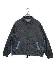 FACETASM（ファセッタズム）の古着「デニムナイロンコーチジャケットジャケット」｜スカイブルー