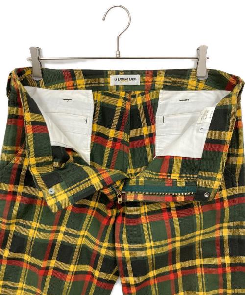 A BATHING APE（アベイシングエイプ）A BATHING APE (アベイシングエイプ) ハーフパンツ イエロー サイズ:Lの古着・服飾アイテム