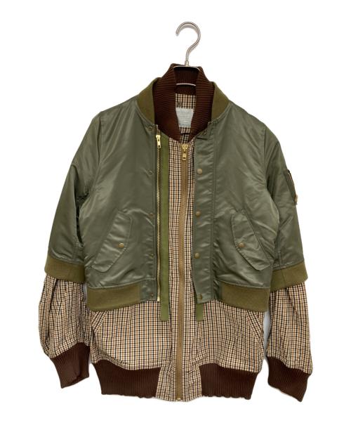 kolor/BEACON（カラービーコン）kolor/BEACON (カラービーコン) ドッキングジャケット グリーン サイズ:3の古着・服飾アイテム