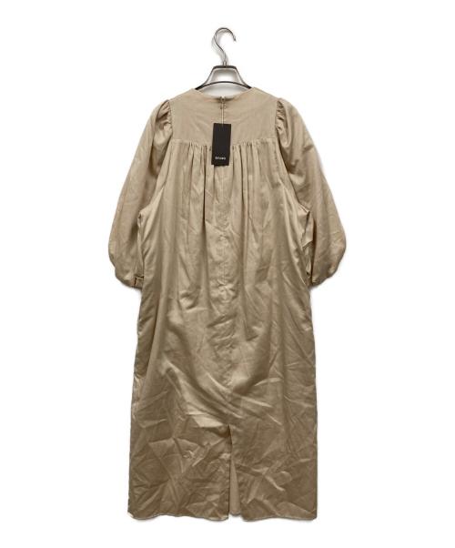 Demi-Luxe Beams（デミルクス ビームス）Demi-Luxe BEAMS (デミルクス ビームス) コットンサテン ボリューム ベージュ サイズ:38 未使用品の古着・服飾アイテム