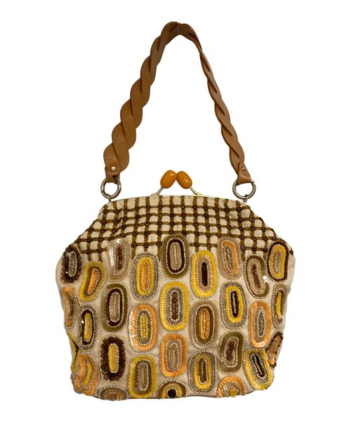 JAMIN PUECH（ジャマンピュエッシュ）JAMIN PUECH (ジャマンピュエッシュ) スパンコールバッグ ベージュの古着・服飾アイテム