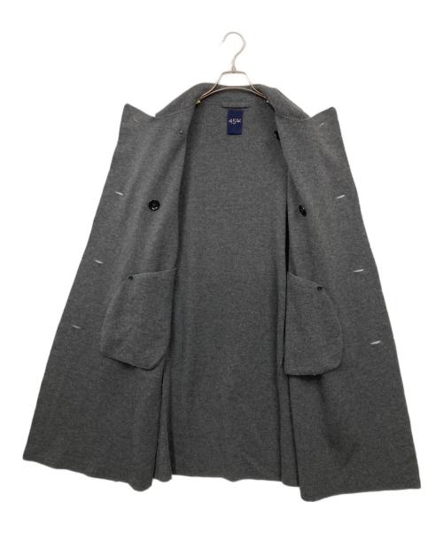 45R（フォーティファイブ・アール）45R (フォーティファイブ・アール) カメリヤスムースのAKIYAコート グレー サイズ:2の古着・服飾アイテム