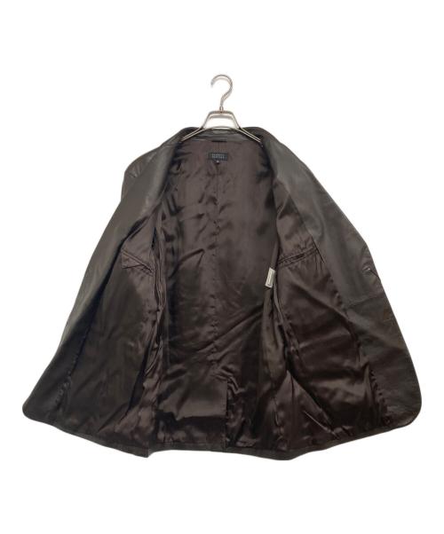 BARNEYS NEWYORK（バーニーズ・ニューヨーク）BARNEYS NEWYORK (バーニーズ・ニューヨーク) レザージャケット ブラウン サイズ:54の古着・服飾アイテム