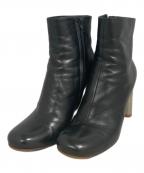 CELINEセリーヌ）の古着「メタルヒールサイドジップブーツ」｜ブラック