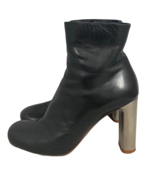 CELINE（セリーヌ）CELINE (セリーヌ) メタルヒールサイドジップブーツ ブラック サイズ:37の古着・服飾アイテム