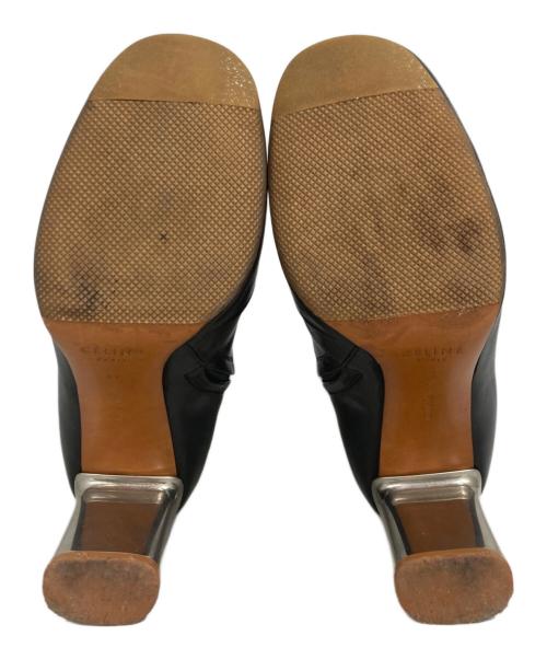 CELINE（セリーヌ）CELINE (セリーヌ) メタルヒールサイドジップブーツ ブラック サイズ:37の古着・服飾アイテム