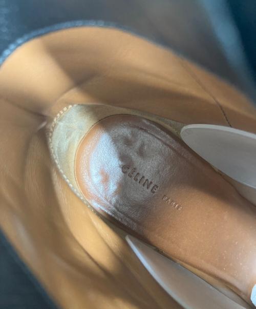 CELINE（セリーヌ）CELINE (セリーヌ) メタルヒールサイドジップブーツ ブラック サイズ:37の古着・服飾アイテム