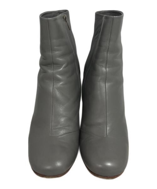 CELINE（セリーヌ）CELINE (セリーヌ) メタルヒールサイドジップブーツ グレー サイズ:36.5の古着・服飾アイテム