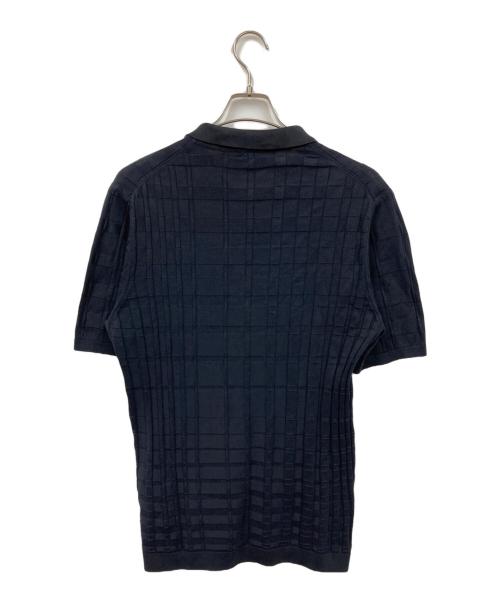EMPORIO ARMANI（エンポリオ アルマーニ）EMPORIO ARMANI (エンポリオ アルマーニ) ポロシャツ ブラック サイズ:XLの古着・服飾アイテム