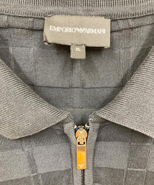 EMPORIO ARMANI（エンポリオ アルマーニ）EMPORIO ARMANI (エンポリオ アルマーニ) ポロシャツ ブラック サイズ:XLの古着・服飾アイテム