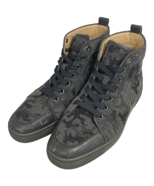 Christian Louboutin（クリスチャン・ルブタン）Christian Louboutin (クリスチャン・ルブタン) Rantus Orlato Flat Fusain Camo グレー サイズ:43の古着・服飾アイテム