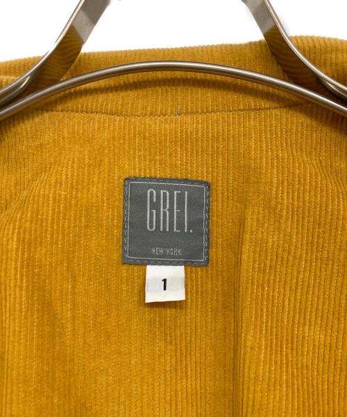 GREI（グレイ）GREI (グレイ) ジャケット イエロー サイズ:1の古着・服飾アイテム