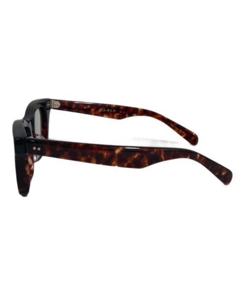 銘品晴夫作（メイヒンハルオサク）銘品晴夫作 (メイヒンハルオサク) サングラス ブラウン サイズ:46□23-145の古着・服飾アイテム