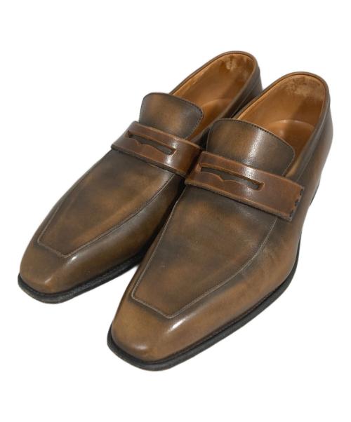 J.M.WESTON（ジェイエムウエストン）J.M.WESTON (ジェイエムウエストン) コインローファー ブラウン サイズ:6Dの古着・服飾アイテム