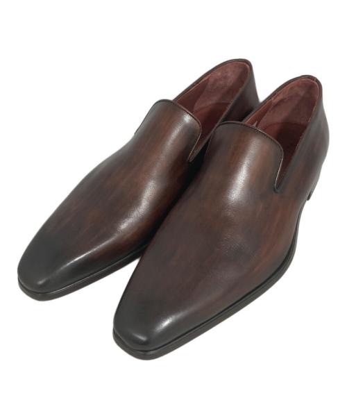 MAGNANNI（マグナーニ）MAGNANNI (マグナーニ) プレーントゥスリッポン ブラウン サイズ:39の古着・服飾アイテム