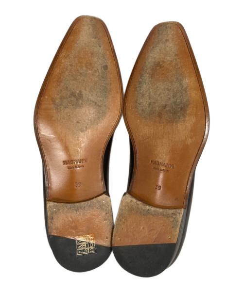 MAGNANNI（マグナーニ）MAGNANNI (マグナーニ) プレーントゥスリッポン ブラウン サイズ:39の古着・服飾アイテム