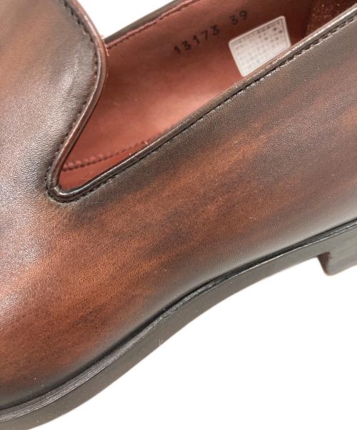 MAGNANNI（マグナーニ）MAGNANNI (マグナーニ) プレーントゥスリッポン ブラウン サイズ:39の古着・服飾アイテム